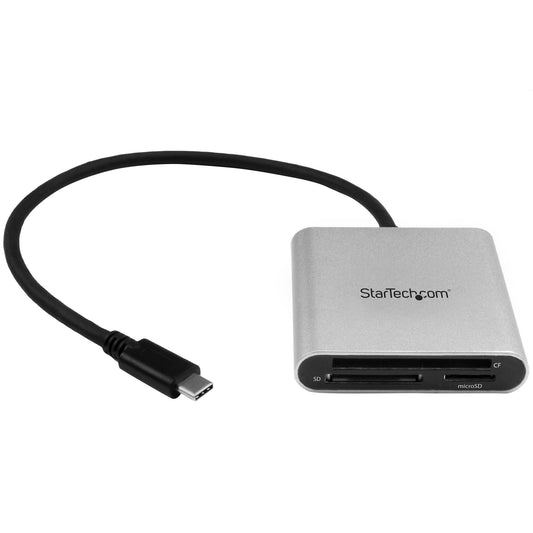 Star Tech USB 3.0 Flash Memory Multi-Card Reader / Writer with USB-C - SD, microSD, CompactFlash