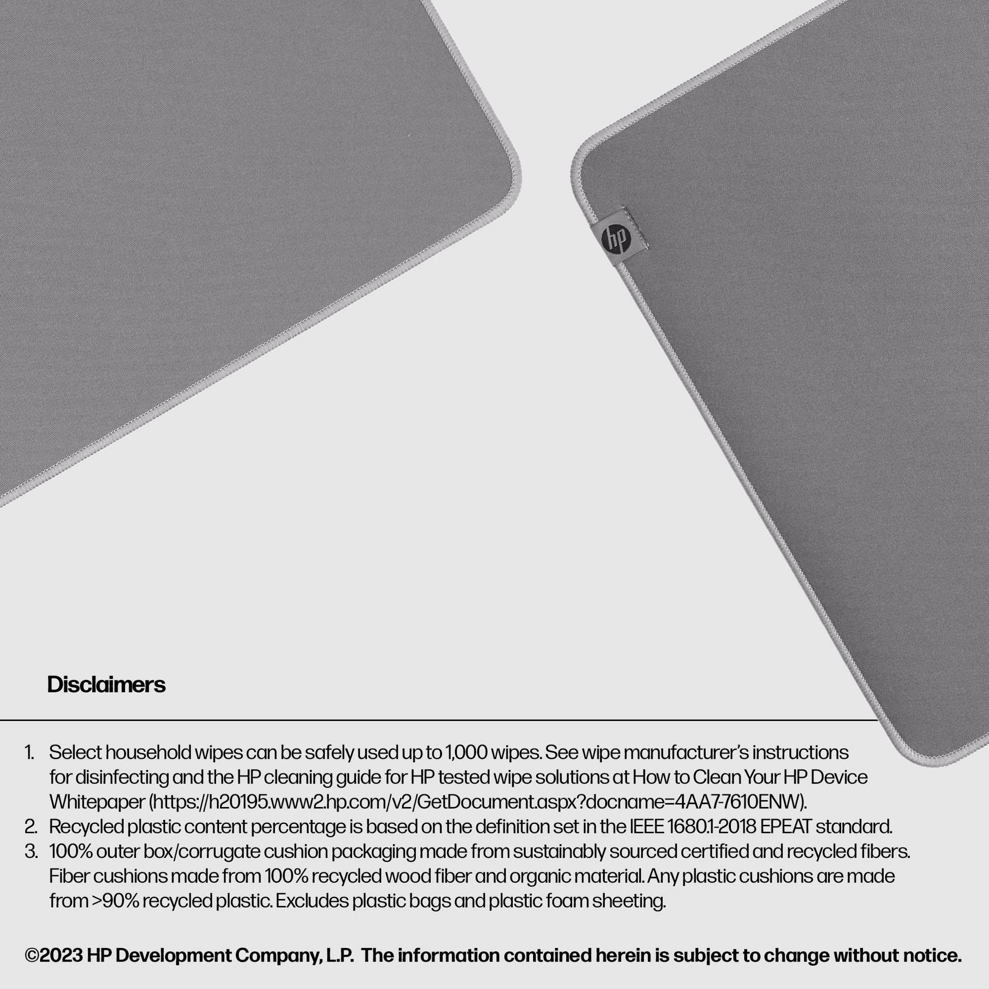 HP 200 Sanitizable Desk Mat