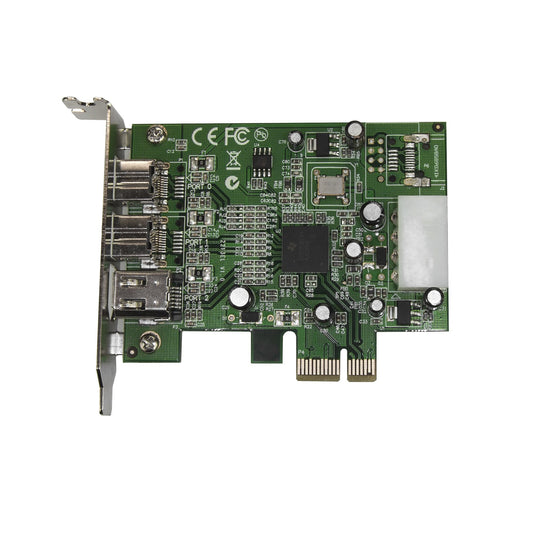 Star Tech 3 Port 2b 1a Low Profile 1394 PCI Express FireWire Card Adapter