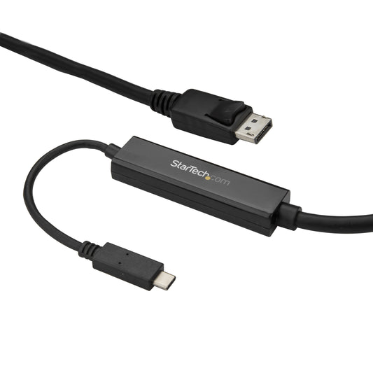 Star Tech 9.8ft/3m USB C to DisplayPort 1.2 Cable 4K 60Hz - USB-C to DisplayPort Adapter Cable - HBR2 USB Type-C DP Alt Mode to DP Monitor Video Cable - Works w/ Thunderbolt 3 - Black