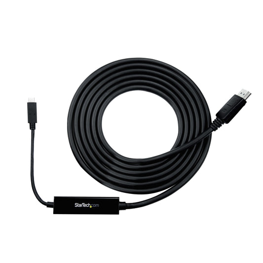 Star Tech 9.8ft/3m USB C to DisplayPort 1.2 Cable 4K 60Hz - USB-C to DisplayPort Adapter Cable - HBR2 USB Type-C DP Alt Mode to DP Monitor Video Cable - Works w/ Thunderbolt 3 - Black