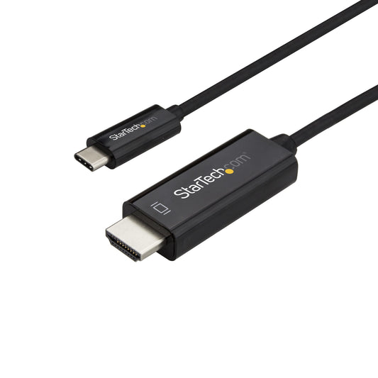 StarTech 10ft (3m) USB C to HDMI Cable - 4K 60Hz USB Type C to HDMI 2.0 Video Adapter Cable - Thunderbolt 3 Compatible - Laptop to HDMI Monitor/Display - DP 1.2 Alt Mode HBR2 - Black