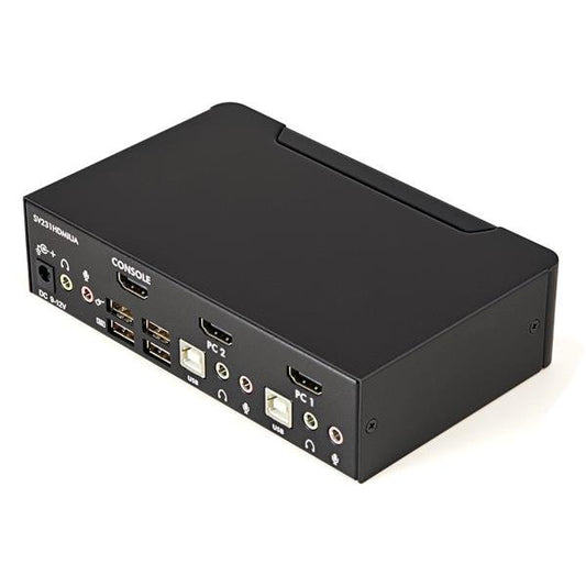 Star Tech 2 Port USB HDMI KVM Switch with Audio and USB 2.0 Hub