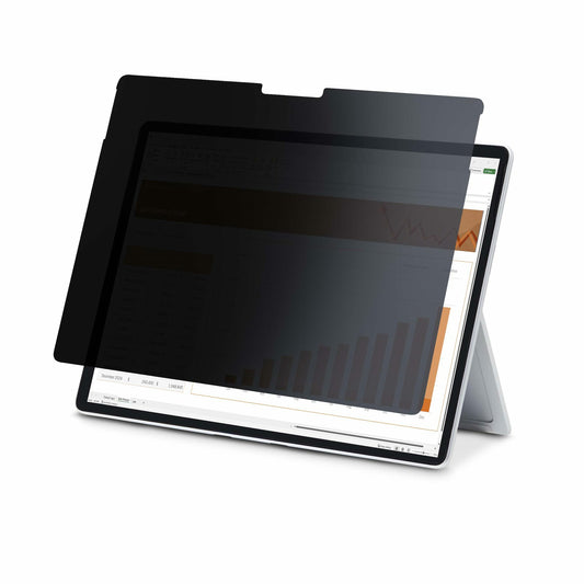 Star Tech 4-Way Privacy Screen For 13-inch Surface Pro 8/9/X Laptop, Portrait/Landscape Modes, Touch-Enabled, +/- 30 Deg. View, Blocks up to 51% Blue Light, Anti-Glare