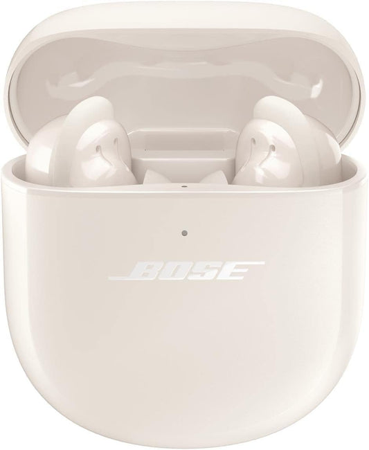Bose QuietComfort Earbuds II, Wireless, Bluetooth, Active Noise Cancelling -White  - Like New Refurbished