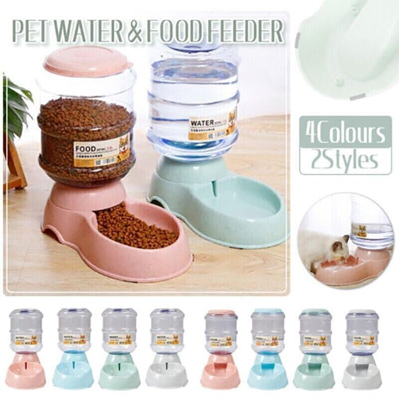 Automatic 3.8L Pet Water and Food Dispenser