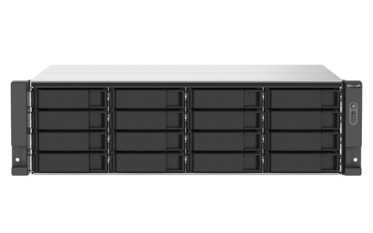 QNAP TS-1673AU-RP-16G 16-bay rackmount NAS, AMD Ryzenâ„¢ Embedded V1500B quad-core 2.2 GHz processor, 16GB DDR4 RAM (max 64GB), 3y wty (no RAIL)
