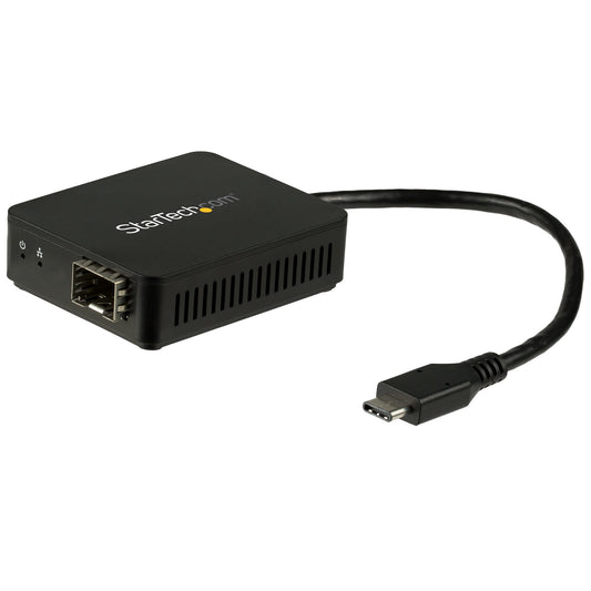 StarTech USB-C to Fiber Optic Converter - Open SFP
