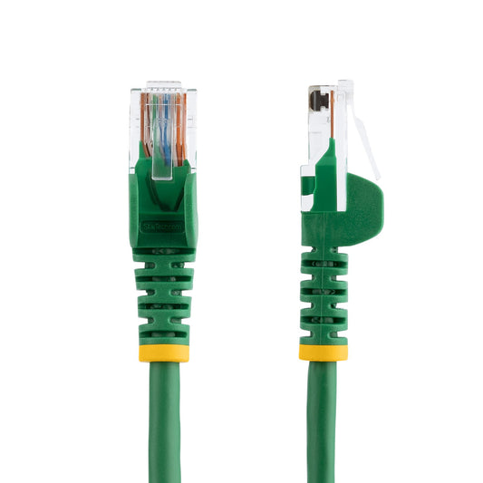 Star Tech Cat5e Ethernet Patch Cable with Snagless RJ45 Connectors - 0.5 m, Green