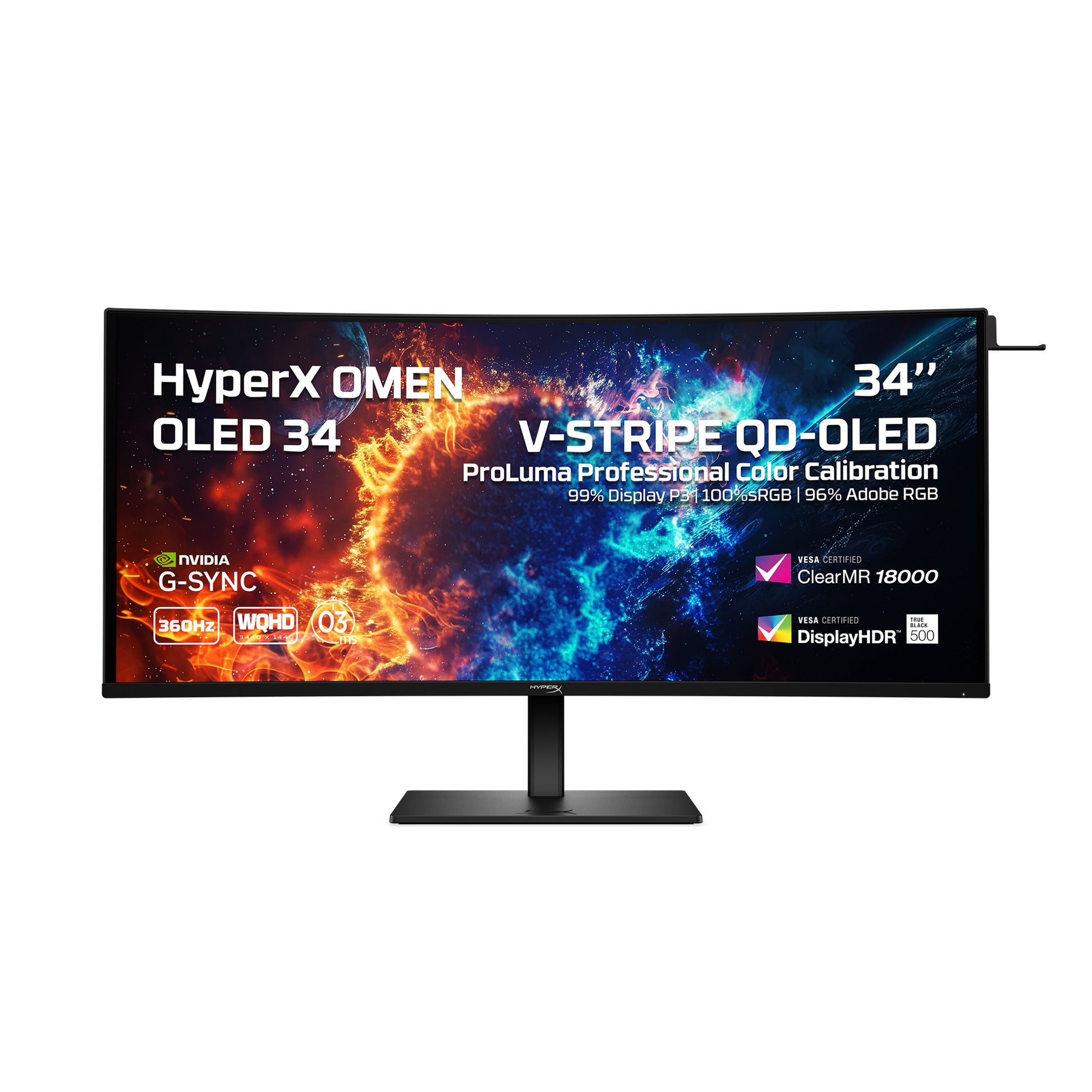 HP HyperX OMEN OLED 34 inch WQHD 360Hz Gaming Monitor - OMEN OLED 34