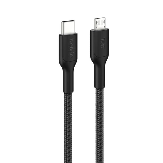 Belkin USB-C to Micro-USB Braided Cable 15W (CAB026FQ1MBK)