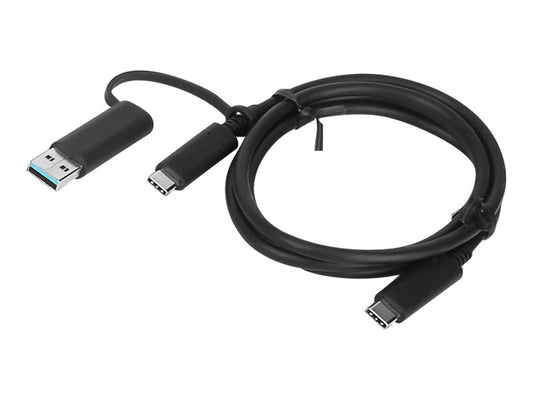 LENOVO HYBRID USB-C CABLE WITH USB-A ADAPTER (1M)