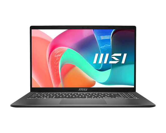MSI Modern 15 F1MG-217AU Intel Core 5 120U Laptop 39.6 cm (15.6") Full HD 16 GB DDR4-SDRAM 512 GB SSD Wi-Fi 6E (802.11ax) Windows 11 Pro Grey