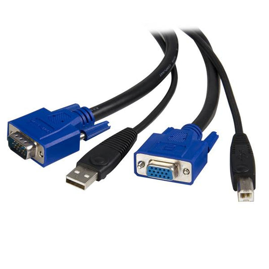 Star Tech 6 ft 2-in-1 USB KVM Cable