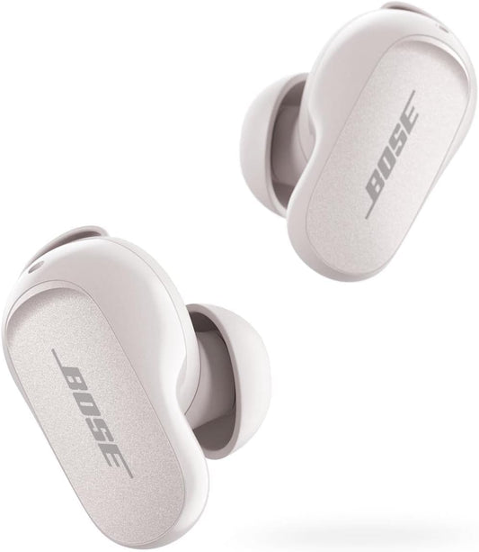 Bose QuietComfort Earbuds II, Wireless, Bluetooth, Active Noise Cancelling -White  - Open Box
