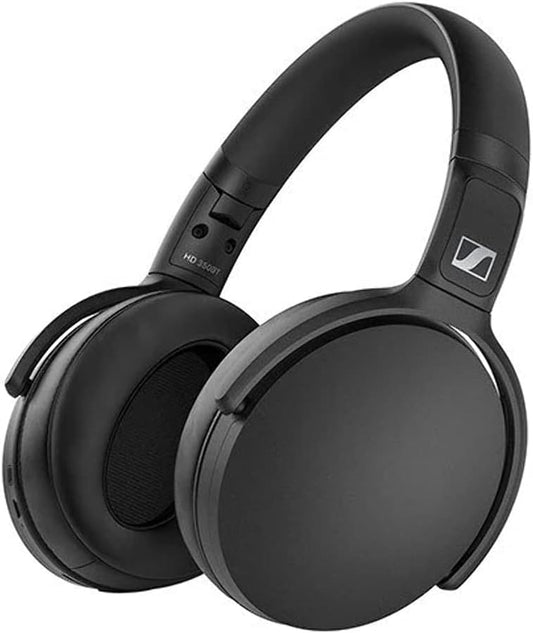 Sennheiser HD 350BT Bluetooth 5.0 Wireless Headphone - 30-Hour Battery Life, USB-C Fast Charging, Virtual Assistant Button, Foldable - Black (Renewed)