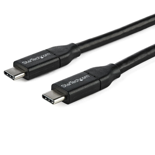 Star Tech USB-C to USB-C Cable w/ 5A PD - M/M - 1 m (3 ft.) - USB 2.0 - USB-IF Certified