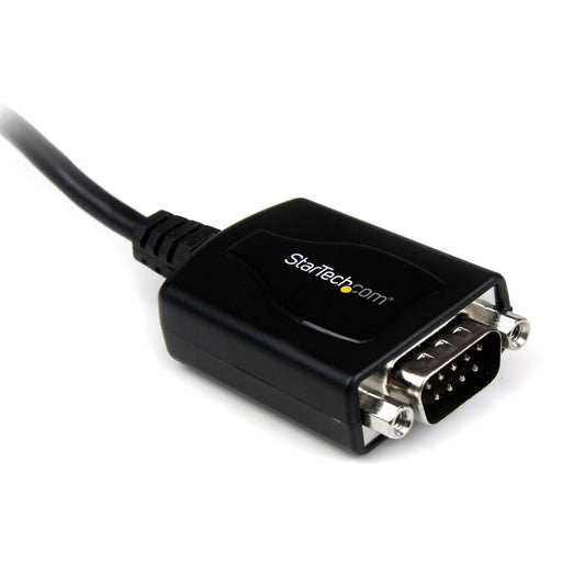 Star Tech 1 ft USB to RS232 Serial DB9 Adapter Cable with COM Retention