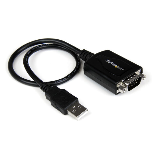 Star Tech 1 ft USB to RS232 Serial DB9 Adapter Cable with COM Retention