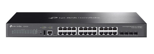TP-LinkOmada 24-Port Gigabit Stackable Lite L3 Managed Switch with 4 10G Slots
PORT: 24× Gigabit RJ45 Ports, 4× 10G SFP+ Slots, RJ45/USB Type C Console Port, 1×