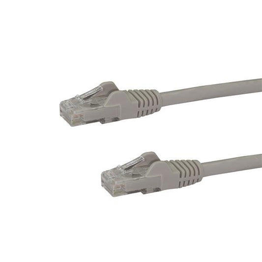 Star Tech 15m CAT6 Ethernet Cable - Grey CAT 6 Gigabit Ethernet Wire -250MHz 100W PoE RJ45 UTP Network/Patch Cord Snagless w/Strain Relief Individually Tested