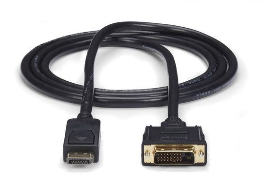 Star Tech 6ft (1.8m) DisplayPort to DVI Cable, DisplayPort to DVI Adapter Cable, Passive DP to DVI-D Video Converter, 1080p - Replacement for DP2DVIMM6