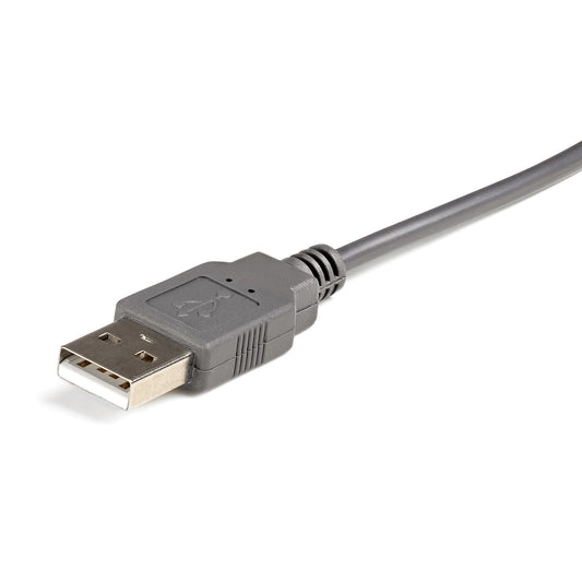 Star Tech 3ft (91cm) 1-Port USB to Serial Cable, DB9/DB25 RS232 to USB Converter, Prolific, USB to Serial Adapter