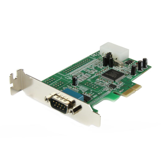 Star Tech 1-port PCI Express RS232 Serial Adapter Card - PCIe RS232 Serial Host Controller Card - PCIe to Serial DB9 - 16550 UART - Low Profile Expansion Card - Windows & Linux