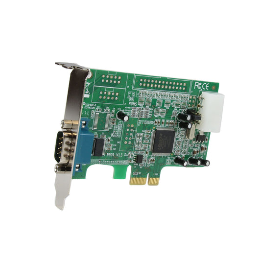 Star Tech 1-port PCI Express RS232 Serial Adapter Card - PCIe RS232 Serial Host Controller Card - PCIe to Serial DB9 - 16550 UART - Low Profile Expansion Card - Windows & Linux