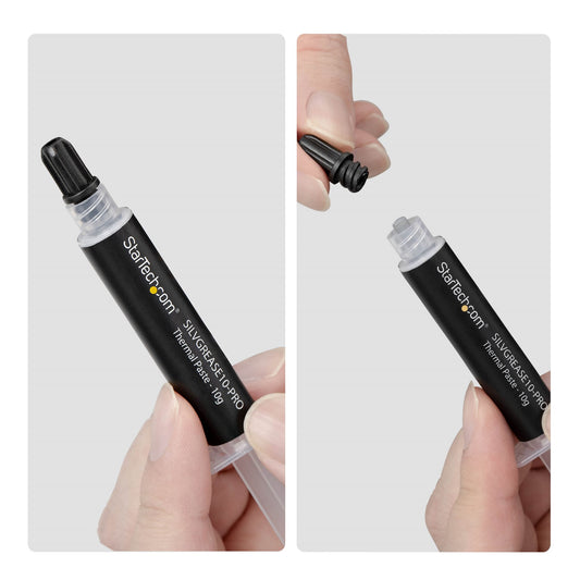 Star Tech High-Performance Silicone Thermal Paste, 14.5W/m•K Conductivity, Grease Compound for CPUs, GPUs, and ICs, Improves Heat Dissipation in Computers