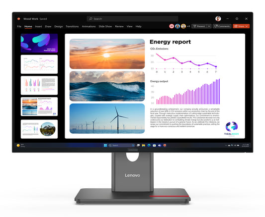 Lenovo ThinkVision P24Q-40 computer monitor 60.5 cm (23.8") 2560 x 1440 pixels Quad HD LCD Black product image