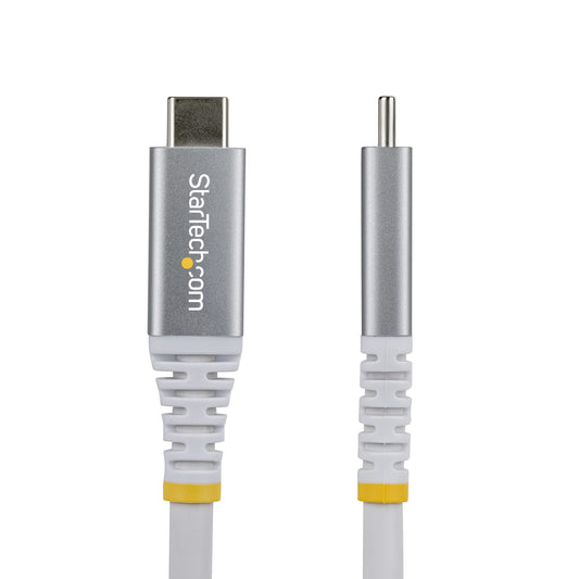 Star Tech 3m (10ft) USB4 Cable, 20Gbps, USB-IF Certified USB-C Cable, 60W PD, 4K 120Hz DP 1.4, TPE Jacket, White USB-C Cord