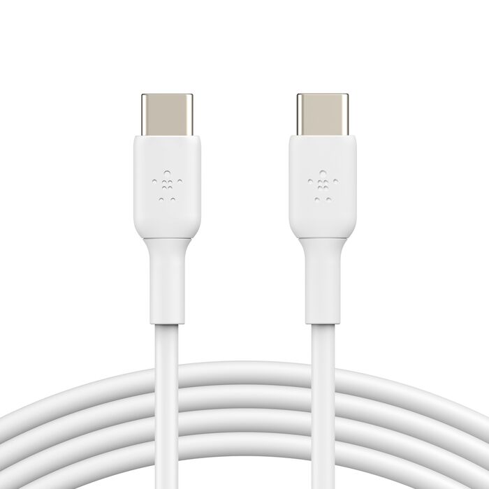 Belkin USB-C to USB-C Cable 60W (2m / 6.6ft, White) (CAB003BT2MWH)