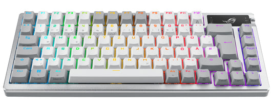 ASUS ROG Azoth White keyboard Gaming USB + RF Wireless + Bluetooth
