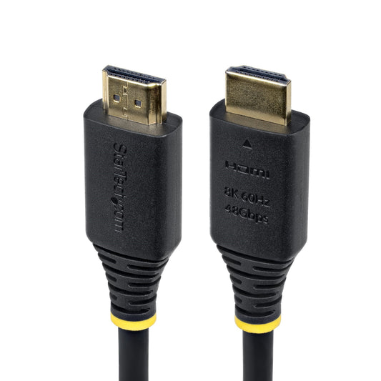 Star Tech 2m (6ft) Certified Ultra High Speed HDMI Cable, 8K 60Hz/4K 120Hz, HDMI 2.1 Cable with HDR10+ / eARC, 48Gbps, 8K HDMI Cord for Monitor/TV/Display, Flexible TPE Jacket