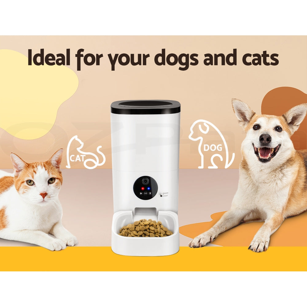 I.Pet Smart WiFi Automatic Pet Feeder with Camera for Dogs & Cats