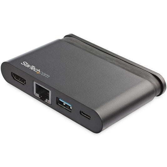Star Tech USB C Multiport Adapter - Portable USB-C Dock with 4K HDMI - 100W PD 3.0 Pass-Through, 1x USB-A, 1x USB-C, GbE - Thunderbolt 3 & USB Type-C Laptop Travel Dock - Mac & Windows
