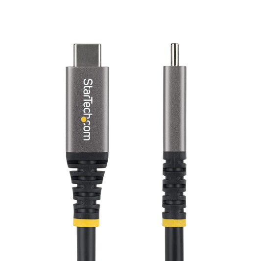 Star Tech 3m (10ft) USB4 Cable, 20Gbps, USB-IF Certified USB-C Cable, 60W PD, 4K 120Hz DP 2.1, TPE Jacket, Black USB-C Cord