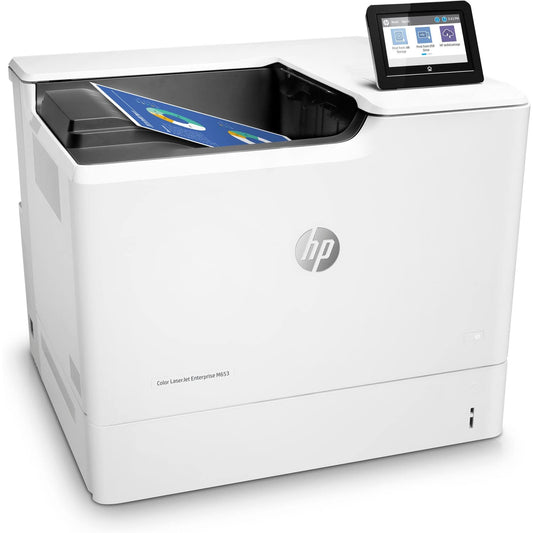 HP M653DN LASER ENT COLOUR SFP A4, 56PPM, 1 X 550  TRAYS,DUPLEX, NETWORK, 1YR