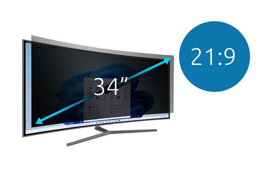 KENSINGTON PRIVACY FILTER - TWO-WAY REMOVABLE FOR 34" CURVE MONITOR 21:09