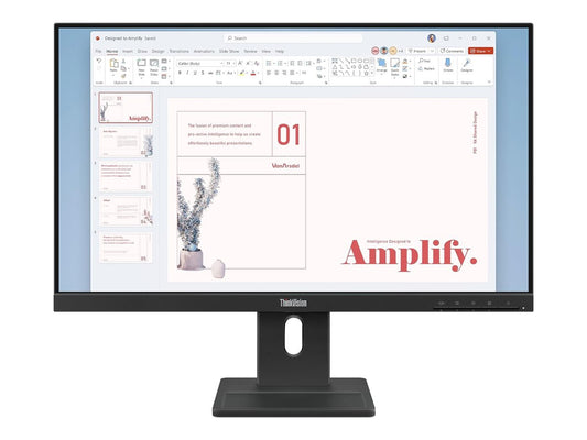 LENOVO E24-40 23.8" WLED IPS FHD (16:9), HDMI, DP, VGA, PIVOT, H/ADJ, SPKR, 3YR