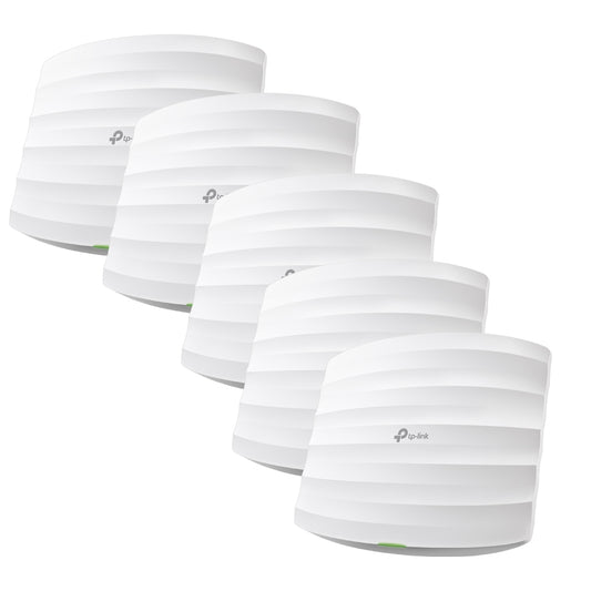 TP-Link  AC1750 Ceiling Mount Dual-Band Wi-Fi Access Point, 2Ã— Gigabit RJ45 Port, 50 Mbps at 2.4 GHz + 1300 Mbps at 5 GHz,(EAP245(5-pack)), 5-Year WTY