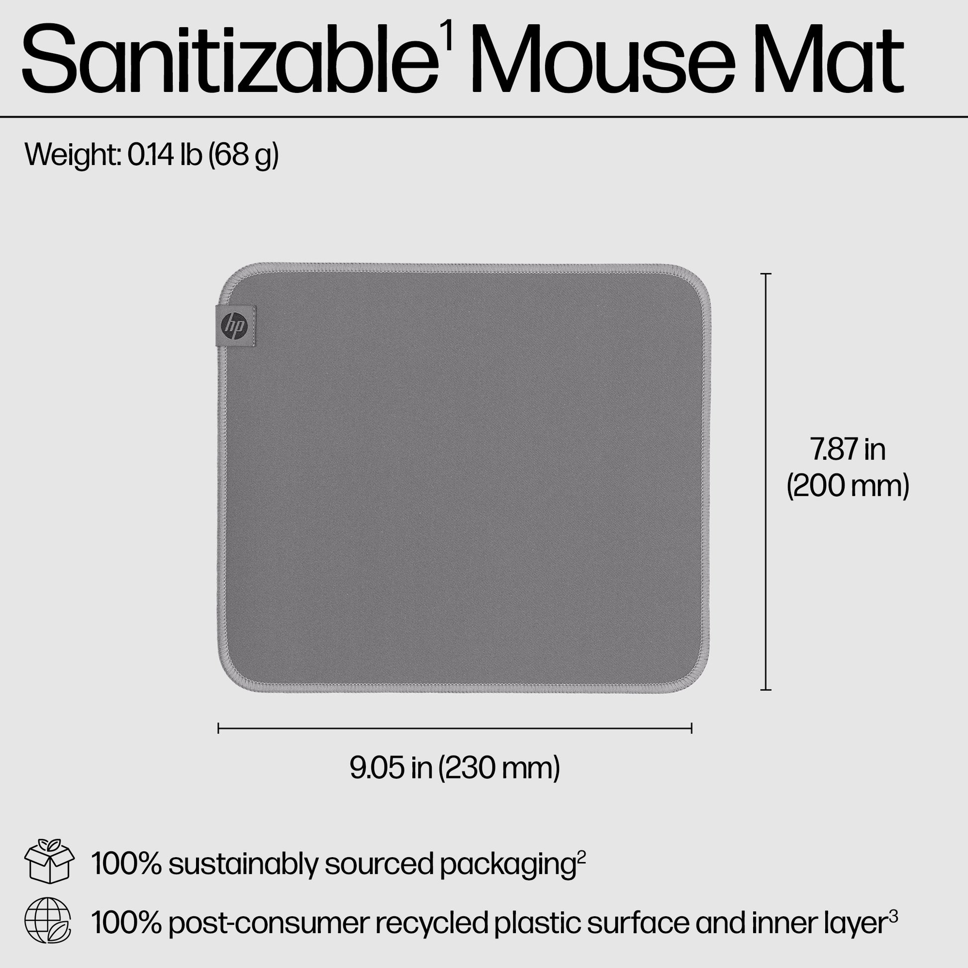 HP 105 Sanitizable Mouse Pad