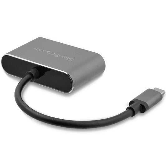 Star Tech USB-C to VGA and HDMI Adapter - 2-in-1 - 4K 30Hz - Space Grey