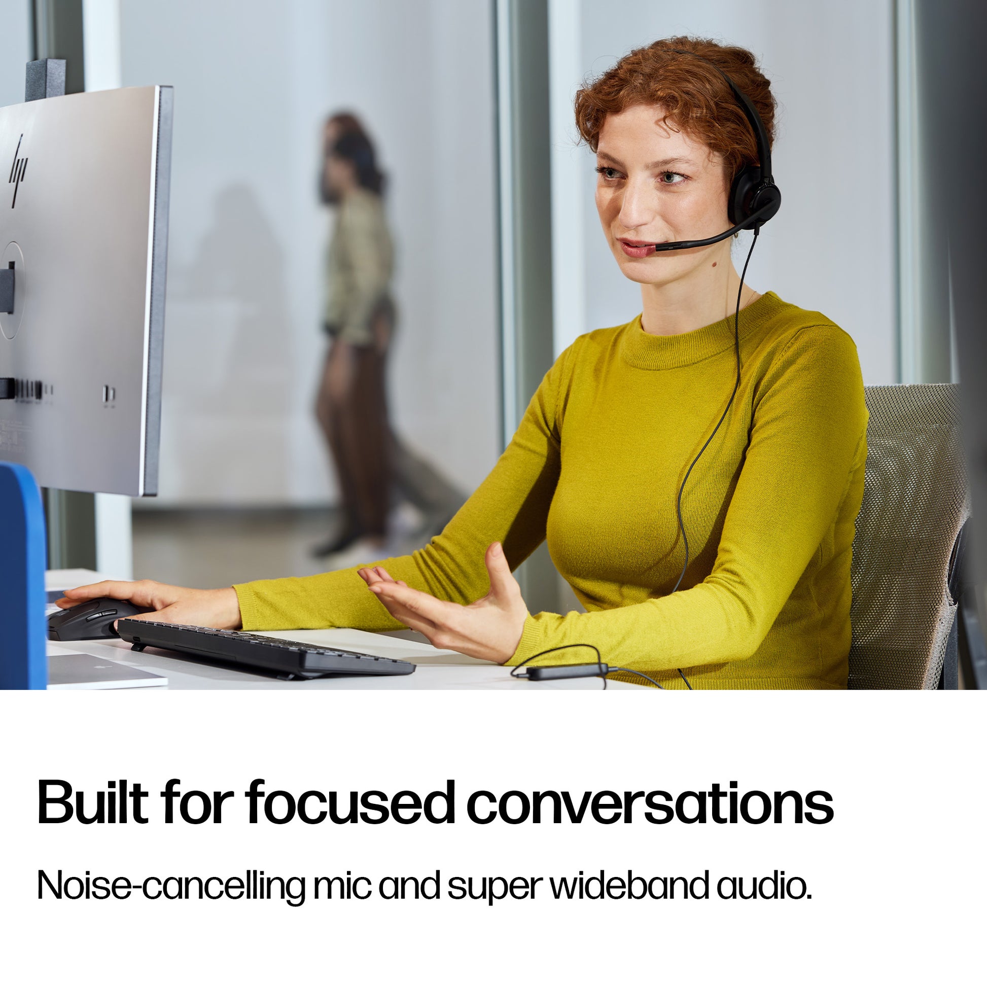 HP Poly Mission 425 Stereo USB Wired Headset