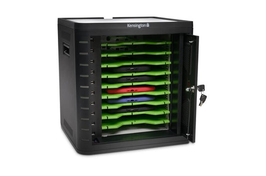 KENSINGTON 10 BAY CHARGE CABINET, FITS UP TO 10 TABLETS, CABLES NOT INCLUDED