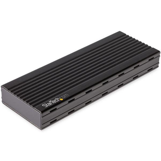 Star Tech USB-C 10Gbps to M.2 NVMe SSD Enclosure - Portable External M.2 NGFF PCIe Aluminum Case - 1GB/s Read/Write - Supports 2230, 2242, 2260, 2280 - TB3 Compatible - Mac & PC