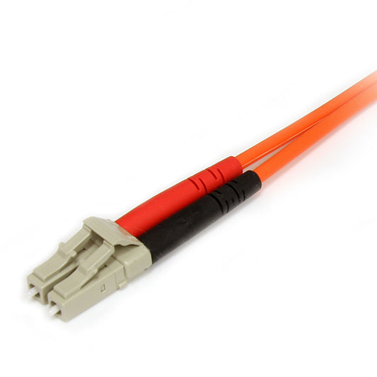 Star Tech 2m Fiber Optic Cable - Multimode Duplex 62.5/125 LSZH Fiber Jumper Cord - LC/SC