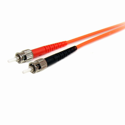 Star Tech 3m Fiber Optic Cable - Multimode Duplex 62.5/125 LSZH Fiber Jumper Cord - LC/ST