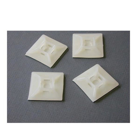 Star Tech Self-adhesive Nylon Cable Tie Mounts - Pkg of 100